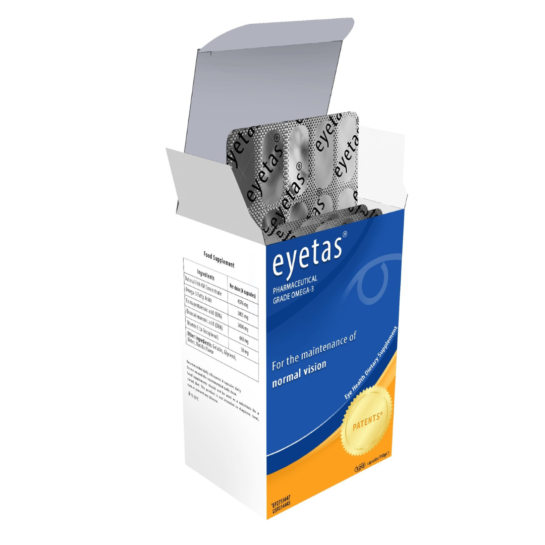 EYETAS Omega3 για προστασία της όρασης – φυσικό συμπλήρωμα με DHA & EPA