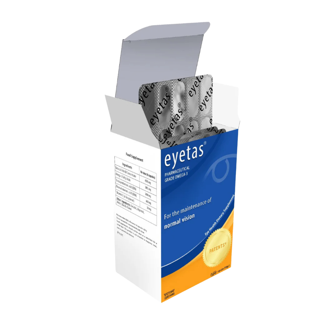 EYETAS Omega3 για προστασία της όρασης – φυσικό συμπλήρωμα με DHA & EPA