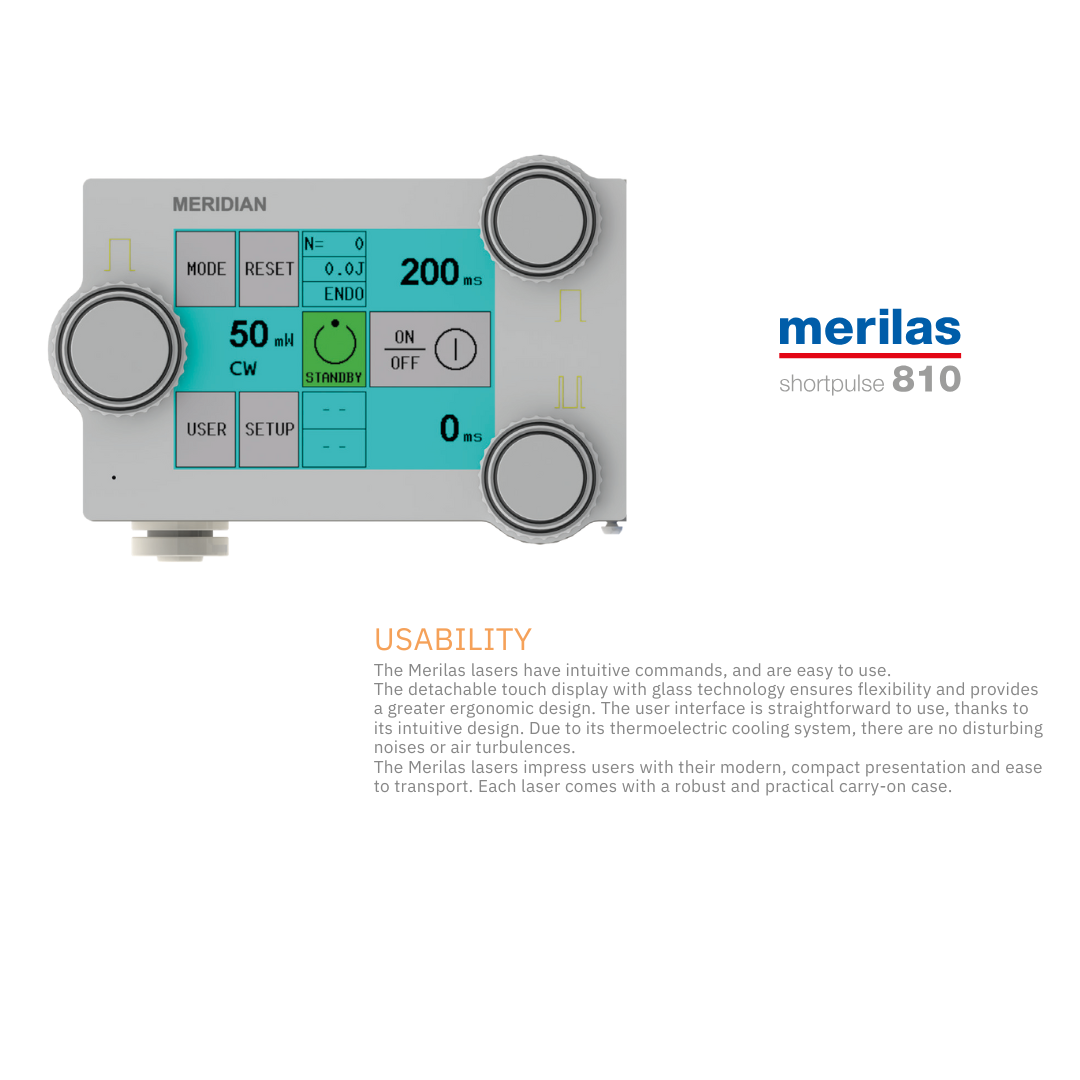 Merilas shortpulse 810 Diode Laser Therapy for Glaucoma and Retina Meridian