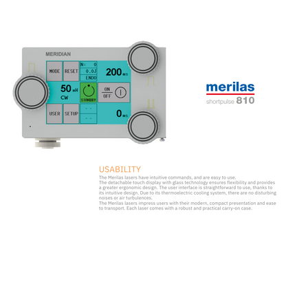 Merilas shortpulse 810 Diode Laser Therapy for Glaucoma and Retina Meridian